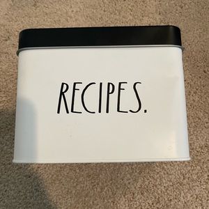 Rae Dunn recipe box